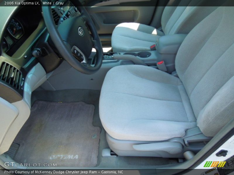 White / Gray 2006 Kia Optima LX