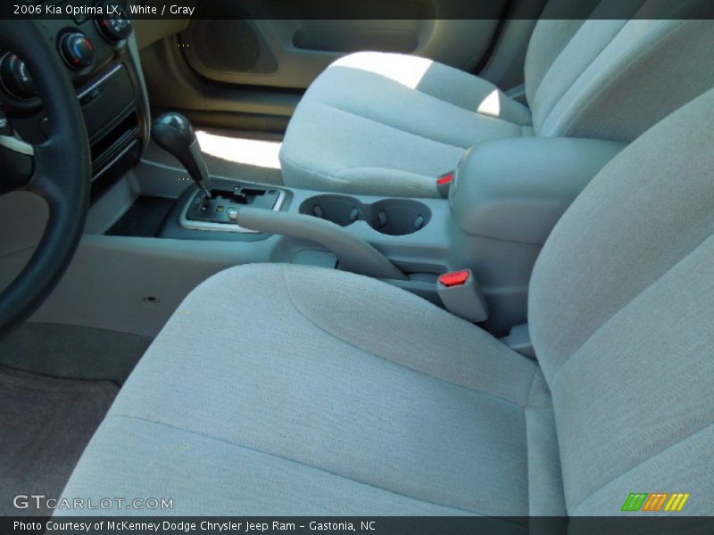 White / Gray 2006 Kia Optima LX