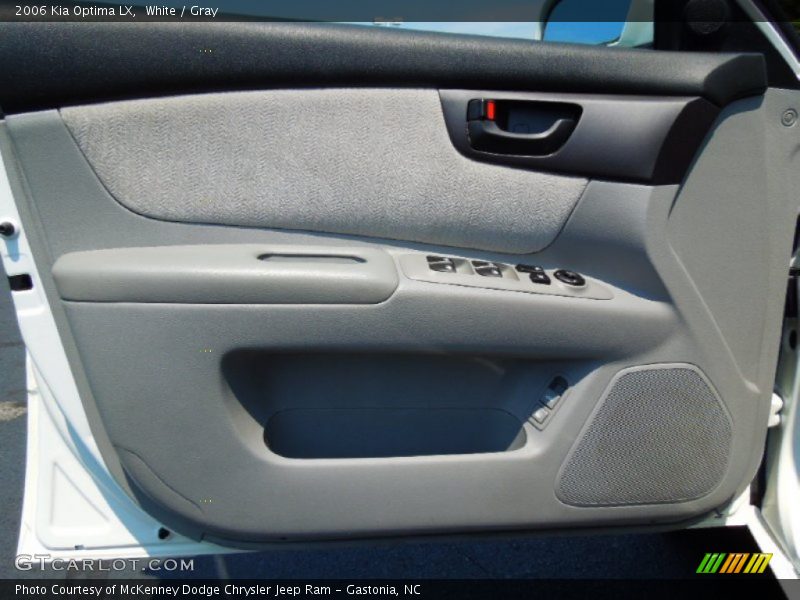 White / Gray 2006 Kia Optima LX