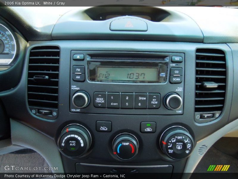 White / Gray 2006 Kia Optima LX