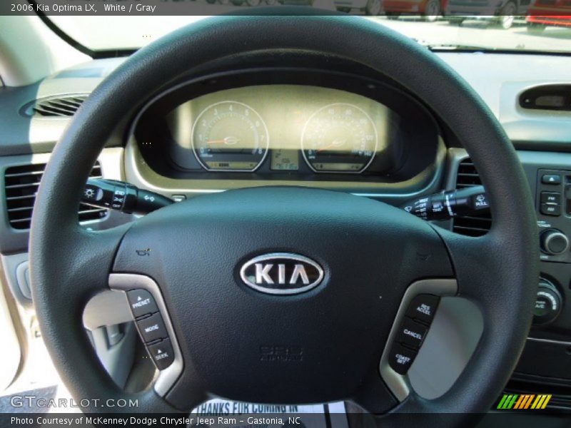White / Gray 2006 Kia Optima LX