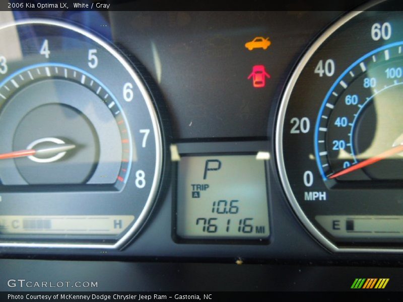 White / Gray 2006 Kia Optima LX