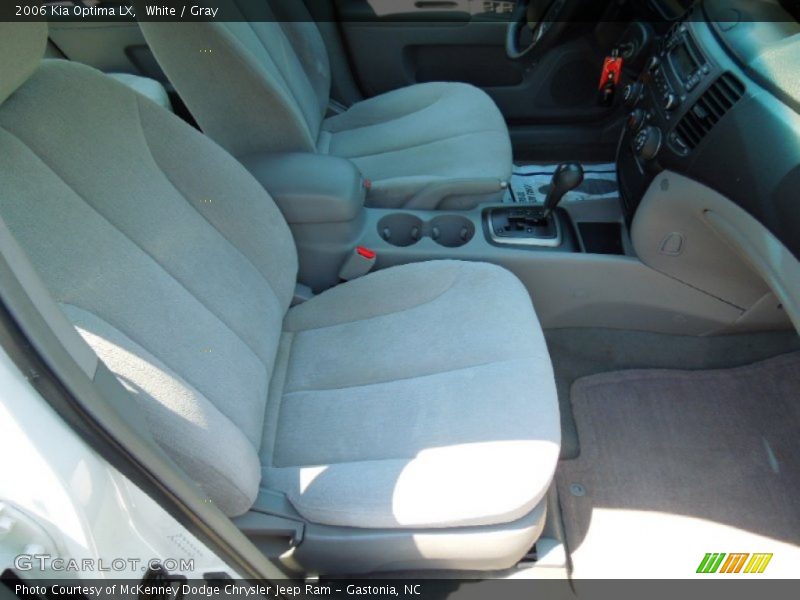 White / Gray 2006 Kia Optima LX