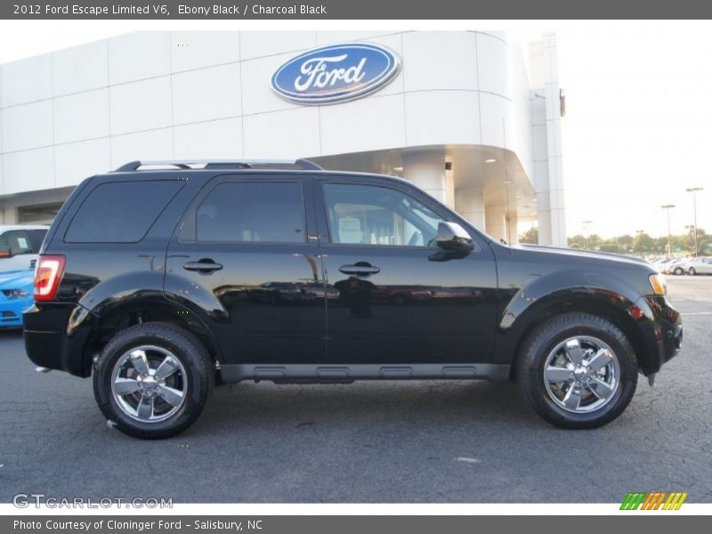 Ebony Black / Charcoal Black 2012 Ford Escape Limited V6
