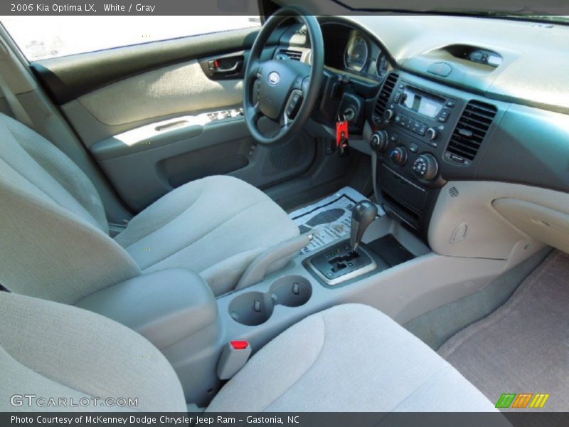 White / Gray 2006 Kia Optima LX