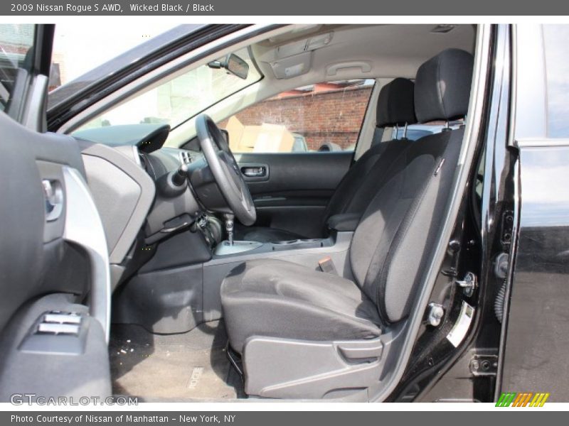 Wicked Black / Black 2009 Nissan Rogue S AWD