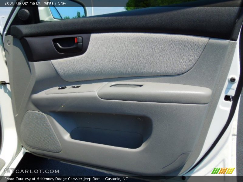 White / Gray 2006 Kia Optima LX