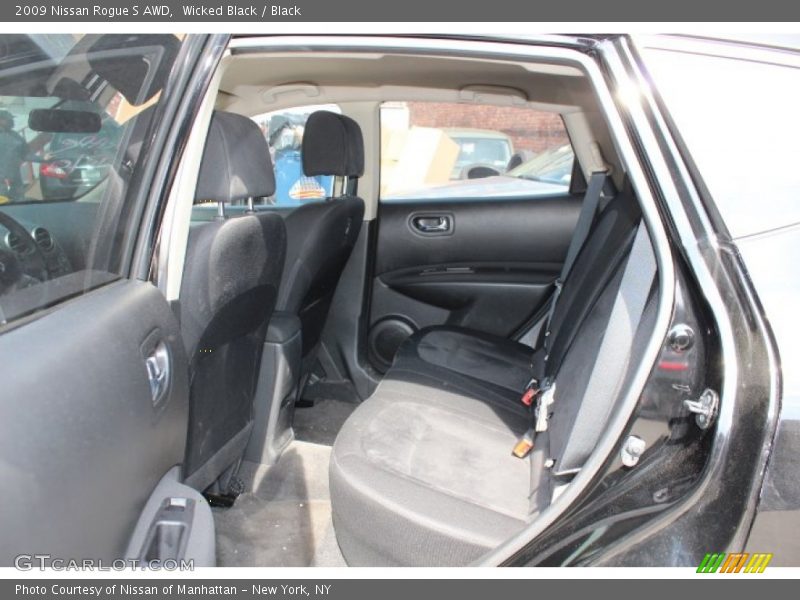 Wicked Black / Black 2009 Nissan Rogue S AWD