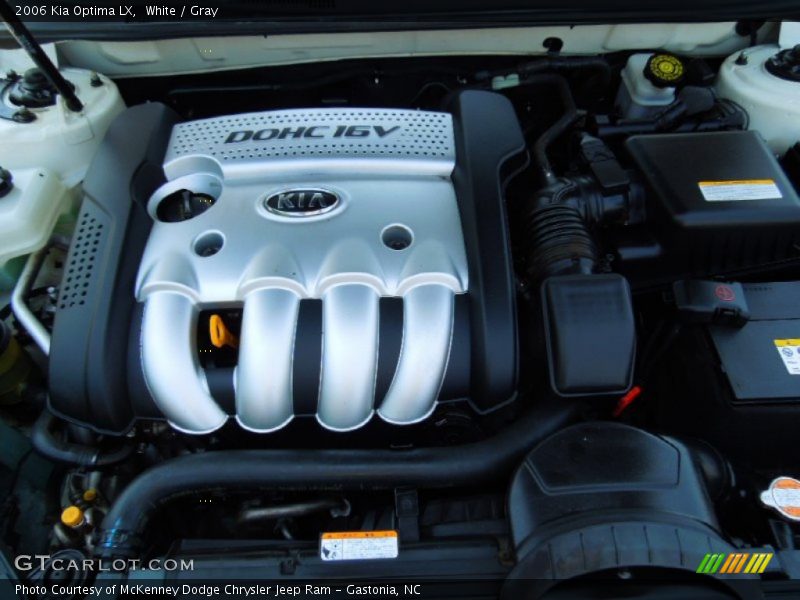 White / Gray 2006 Kia Optima LX