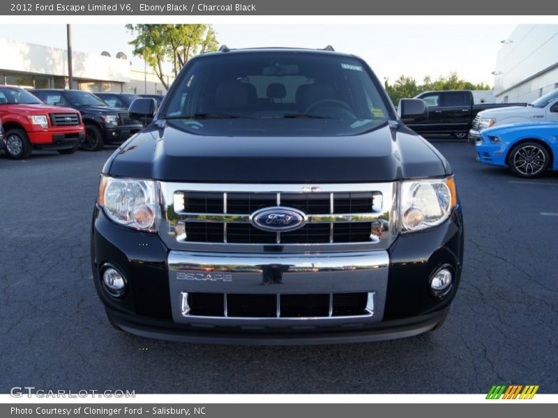 Ebony Black / Charcoal Black 2012 Ford Escape Limited V6