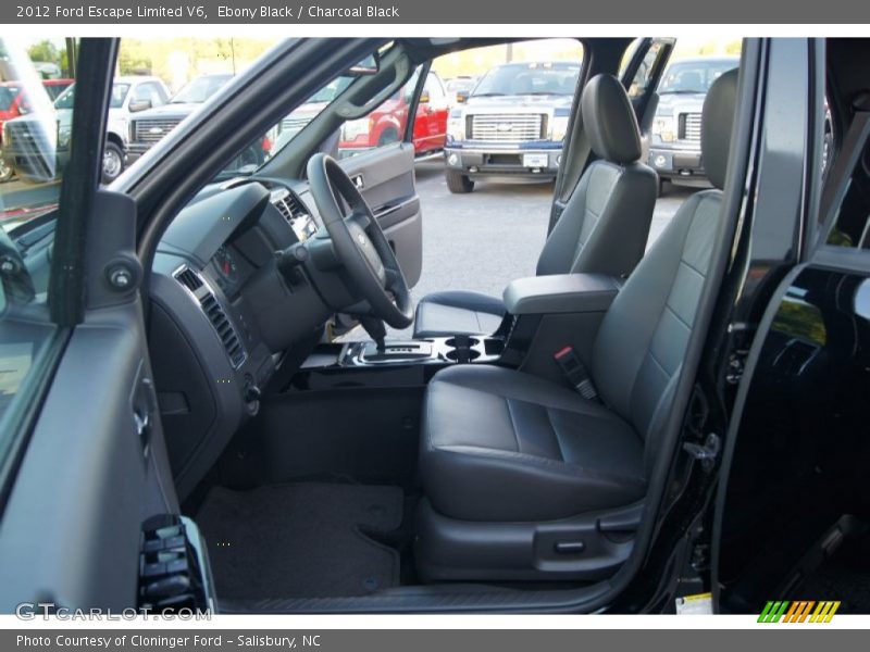 Ebony Black / Charcoal Black 2012 Ford Escape Limited V6