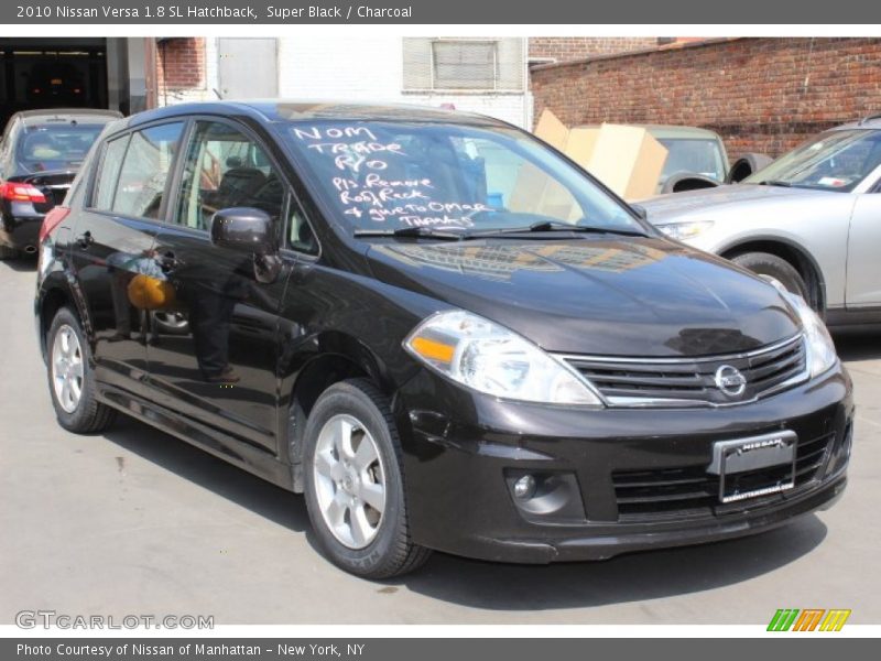 Super Black / Charcoal 2010 Nissan Versa 1.8 SL Hatchback