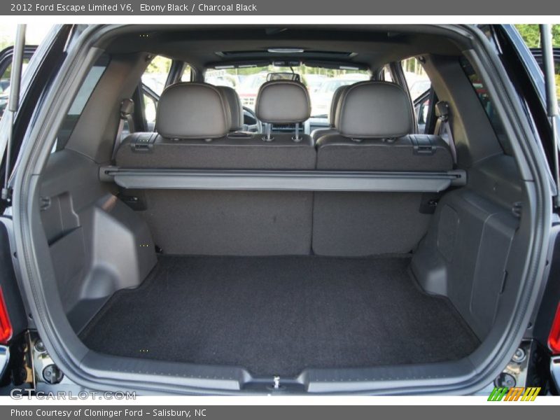 Ebony Black / Charcoal Black 2012 Ford Escape Limited V6