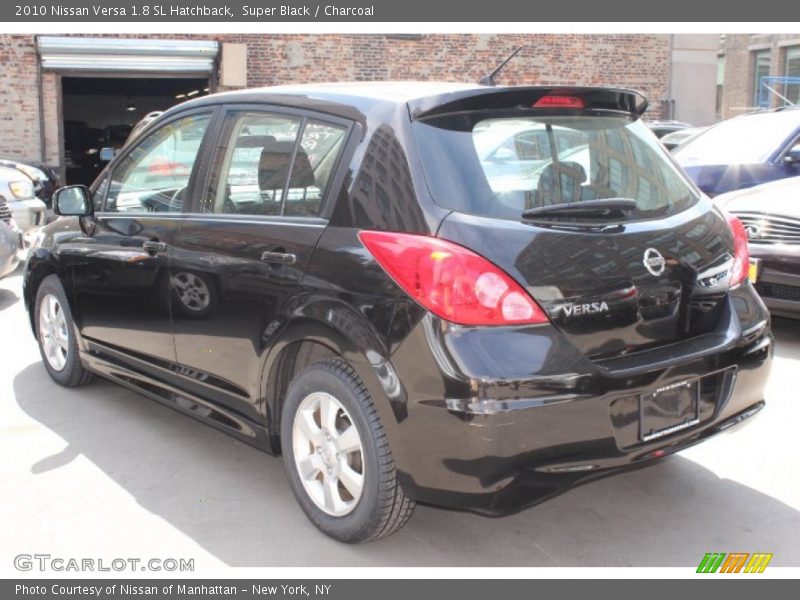 Super Black / Charcoal 2010 Nissan Versa 1.8 SL Hatchback