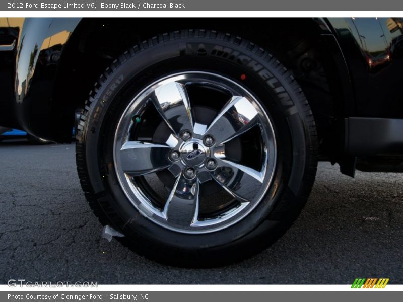 Ebony Black / Charcoal Black 2012 Ford Escape Limited V6