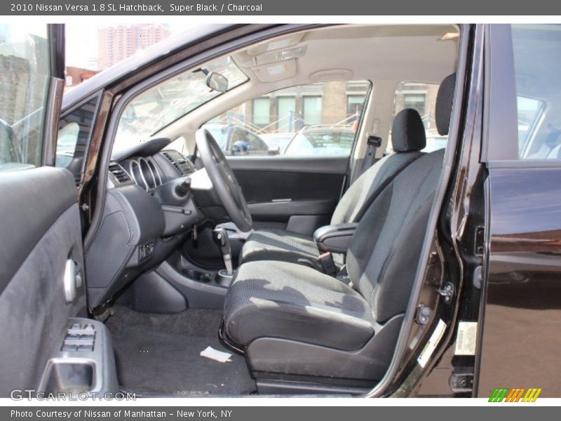 Super Black / Charcoal 2010 Nissan Versa 1.8 SL Hatchback