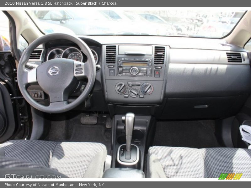 Super Black / Charcoal 2010 Nissan Versa 1.8 SL Hatchback