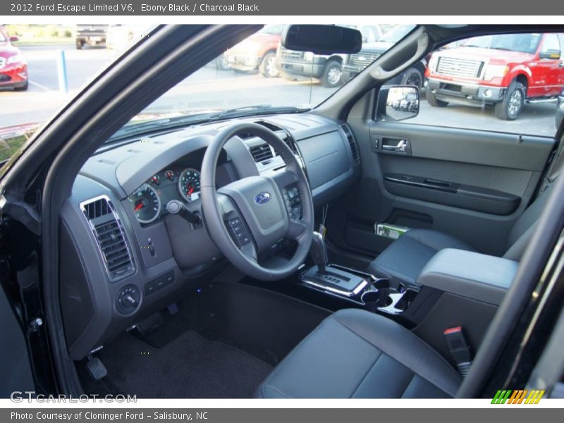 Ebony Black / Charcoal Black 2012 Ford Escape Limited V6
