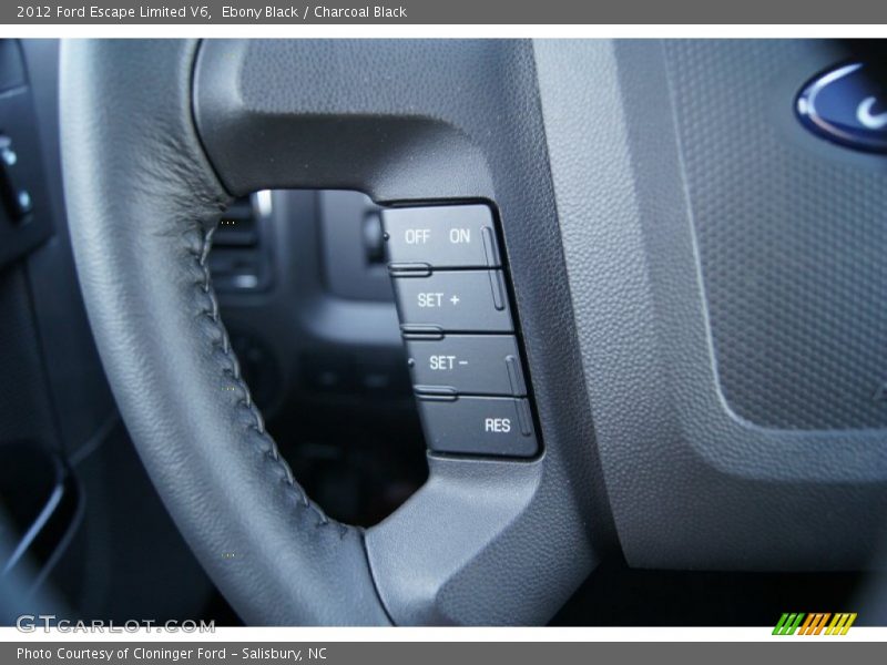 Ebony Black / Charcoal Black 2012 Ford Escape Limited V6