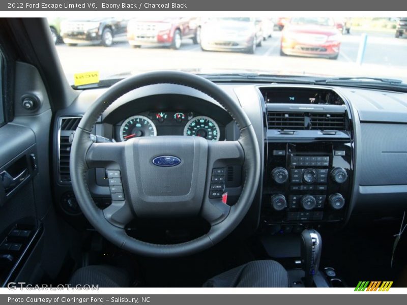 Ebony Black / Charcoal Black 2012 Ford Escape Limited V6