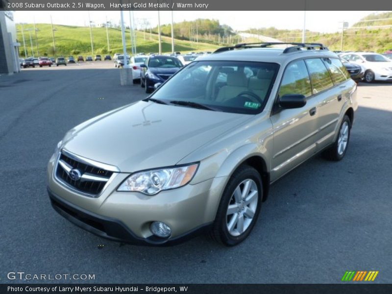 Harvest Gold Metallic / Warm Ivory 2008 Subaru Outback 2.5i Wagon
