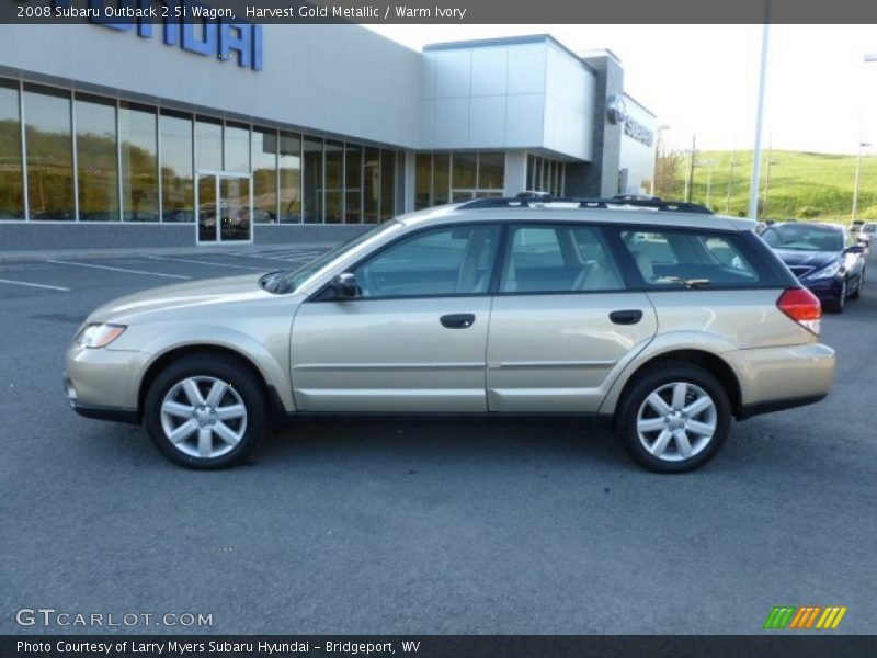 Harvest Gold Metallic / Warm Ivory 2008 Subaru Outback 2.5i Wagon