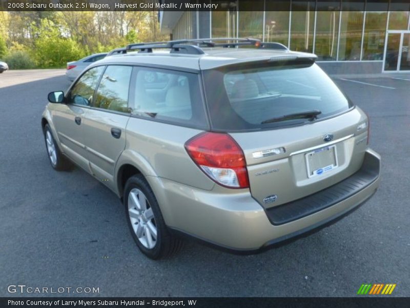 Harvest Gold Metallic / Warm Ivory 2008 Subaru Outback 2.5i Wagon