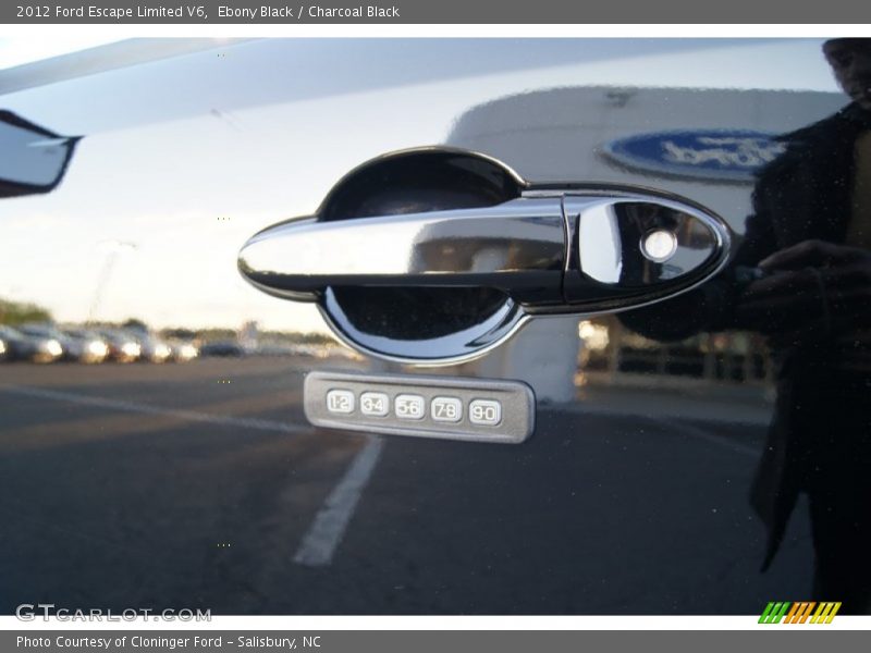 Ebony Black / Charcoal Black 2012 Ford Escape Limited V6