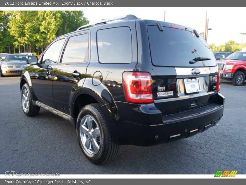 Ebony Black / Charcoal Black 2012 Ford Escape Limited V6