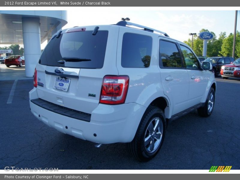 White Suede / Charcoal Black 2012 Ford Escape Limited V6