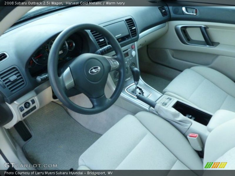 Harvest Gold Metallic / Warm Ivory 2008 Subaru Outback 2.5i Wagon