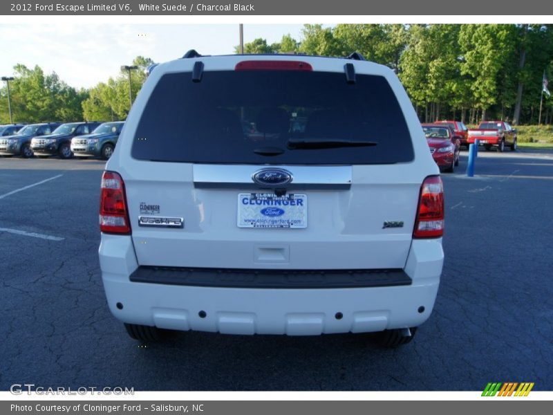 White Suede / Charcoal Black 2012 Ford Escape Limited V6