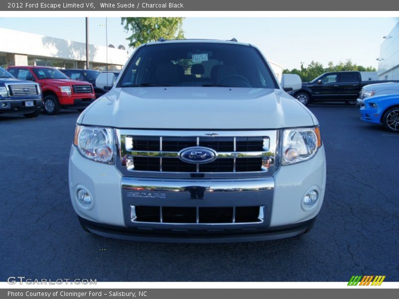 White Suede / Charcoal Black 2012 Ford Escape Limited V6