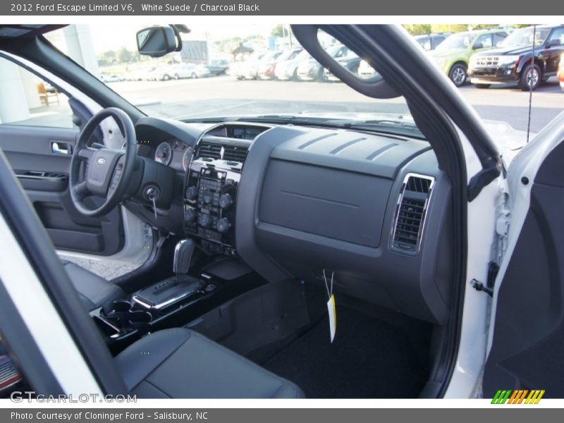 White Suede / Charcoal Black 2012 Ford Escape Limited V6