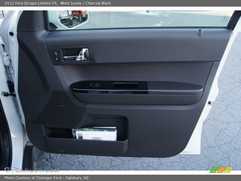 White Suede / Charcoal Black 2012 Ford Escape Limited V6