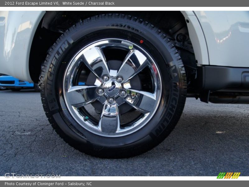 White Suede / Charcoal Black 2012 Ford Escape Limited V6