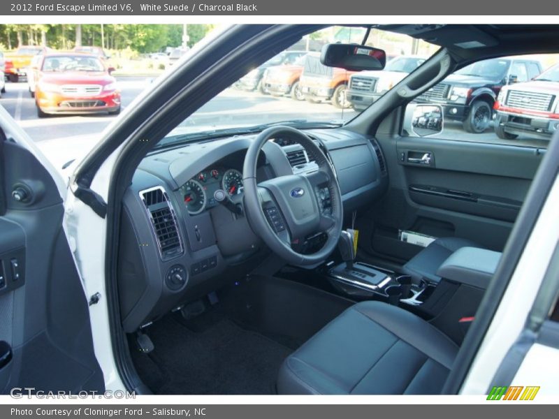 White Suede / Charcoal Black 2012 Ford Escape Limited V6