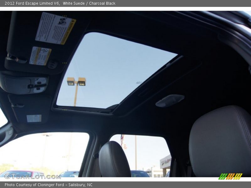 White Suede / Charcoal Black 2012 Ford Escape Limited V6