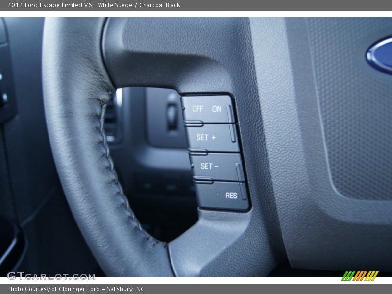 White Suede / Charcoal Black 2012 Ford Escape Limited V6