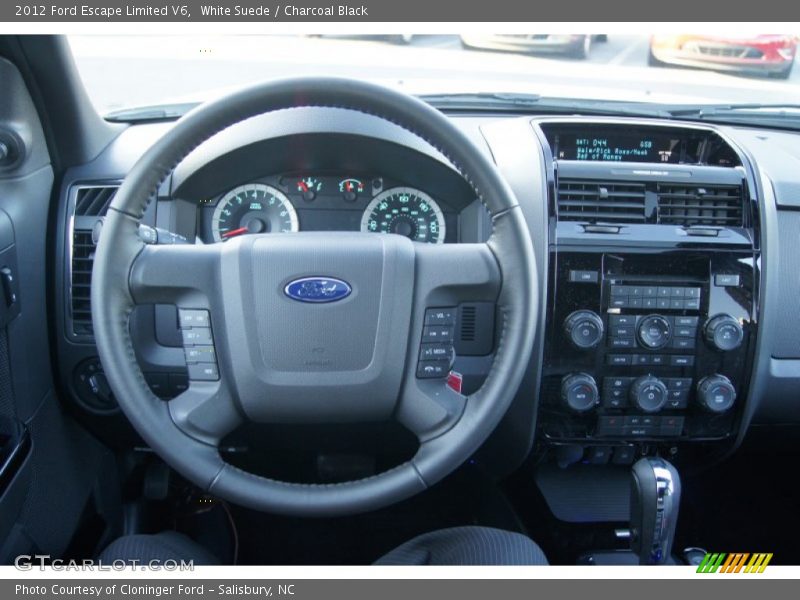 White Suede / Charcoal Black 2012 Ford Escape Limited V6