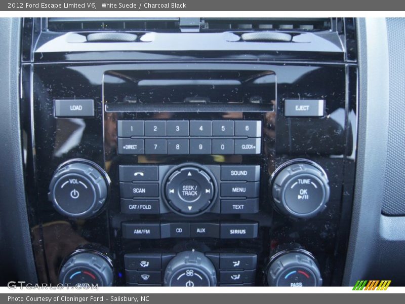 White Suede / Charcoal Black 2012 Ford Escape Limited V6