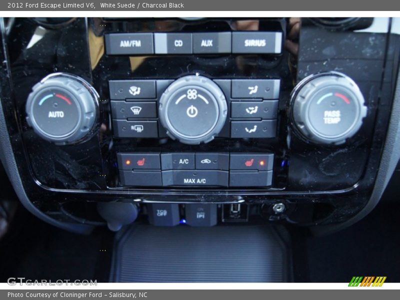 White Suede / Charcoal Black 2012 Ford Escape Limited V6