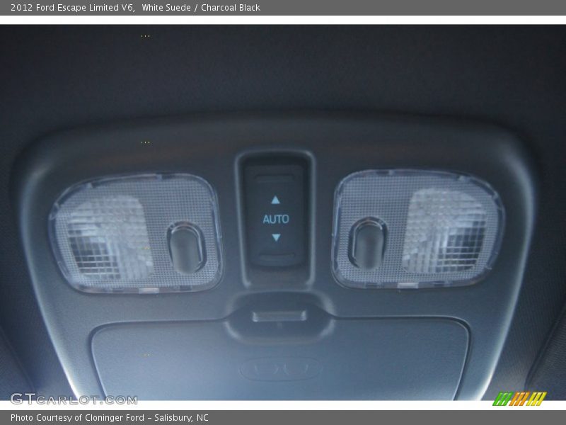 White Suede / Charcoal Black 2012 Ford Escape Limited V6