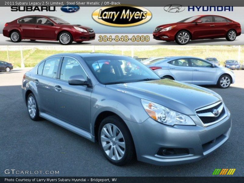 Steel Silver Metallic / Off-Black 2011 Subaru Legacy 2.5i Limited