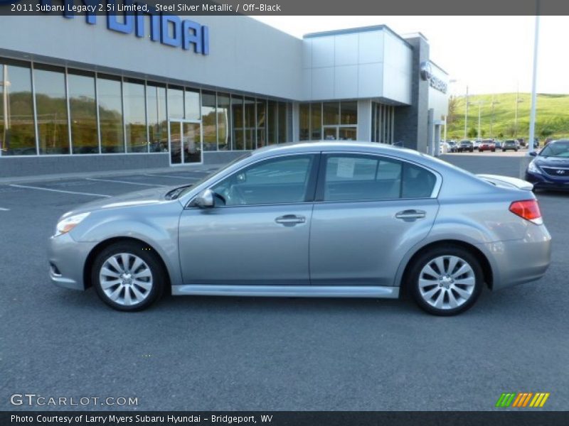 Steel Silver Metallic / Off-Black 2011 Subaru Legacy 2.5i Limited