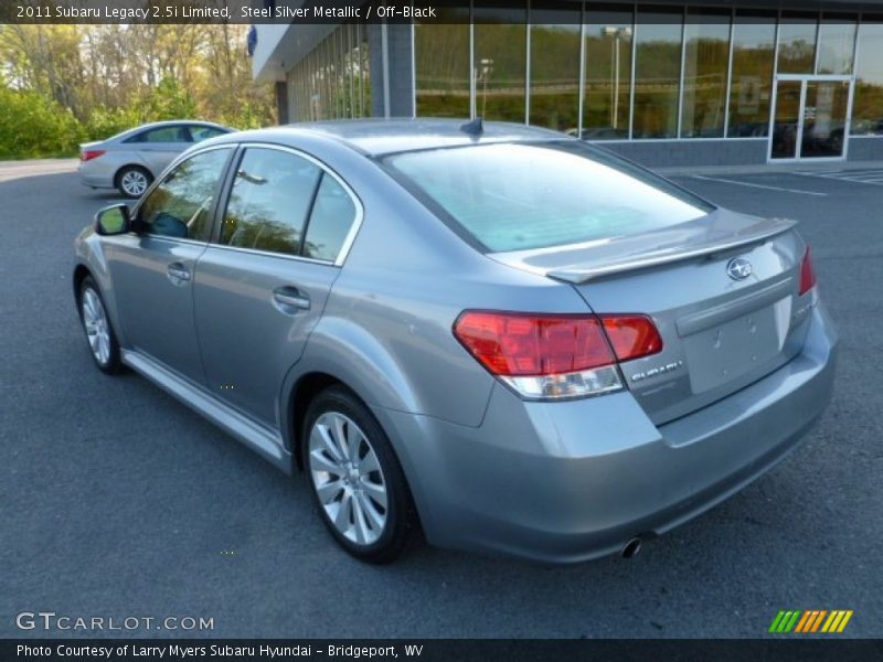 Steel Silver Metallic / Off-Black 2011 Subaru Legacy 2.5i Limited