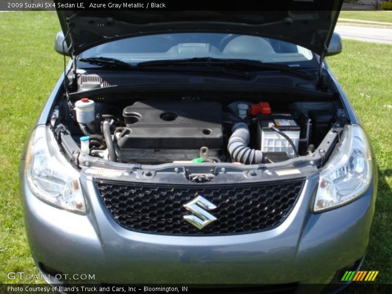 Azure Gray Metallic / Black 2009 Suzuki SX4 Sedan LE