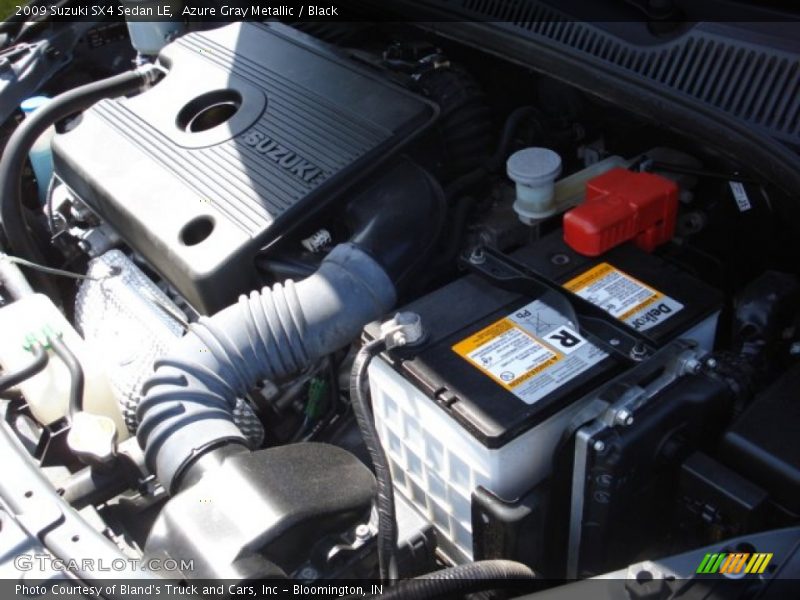 Azure Gray Metallic / Black 2009 Suzuki SX4 Sedan LE