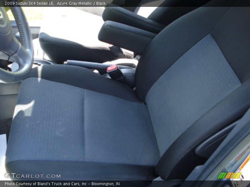 Azure Gray Metallic / Black 2009 Suzuki SX4 Sedan LE
