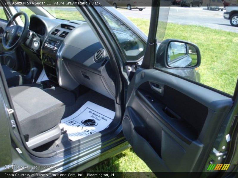 Azure Gray Metallic / Black 2009 Suzuki SX4 Sedan LE